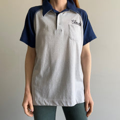 1970s Claude Oldham Chainstitch Baseball Polo - WOAH