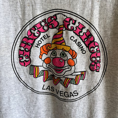 T-shirt bicolore Circus Circus Las Vegas des années 1990