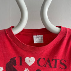 1987 I Love My Cats Long T-Shirt