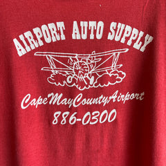 T-shirt Airport Auto Supply des années 1980 avec chiffres par Screen Stars