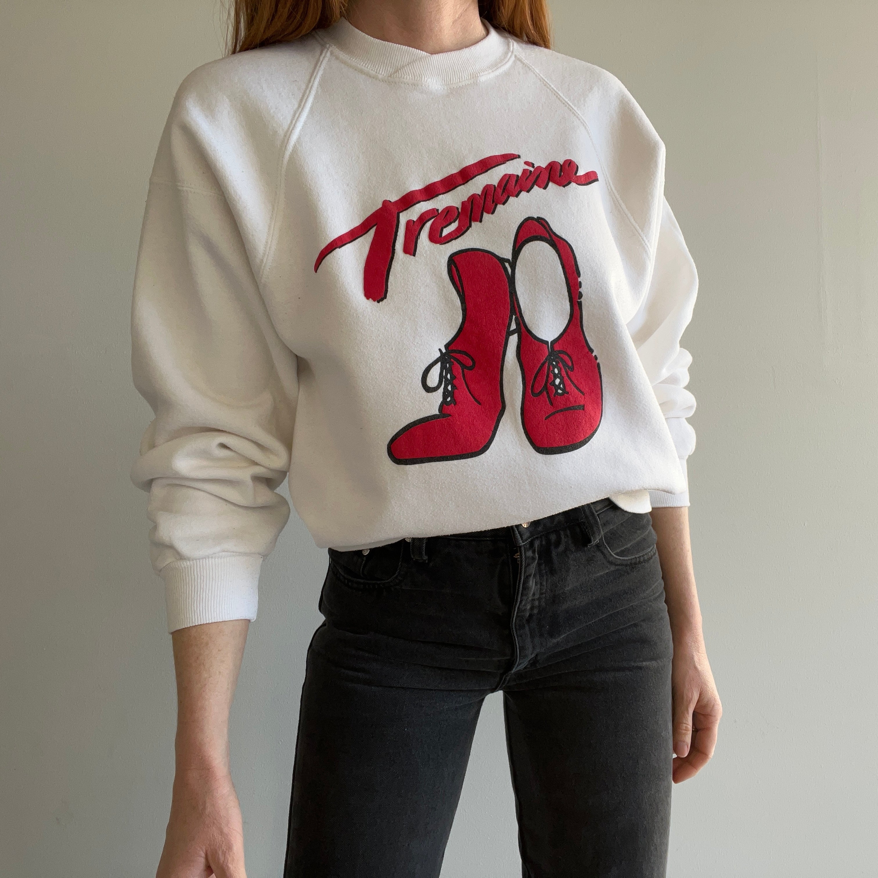 1980s Tremaine Dance - Unique Raglan Sweatshirt by Jerzees