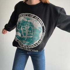 Sweat-shirt surdimensionné de l'Université d'Hawaï des années 1980