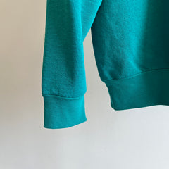 1990s Blank Teal BVD Worn Out Sweatshirt