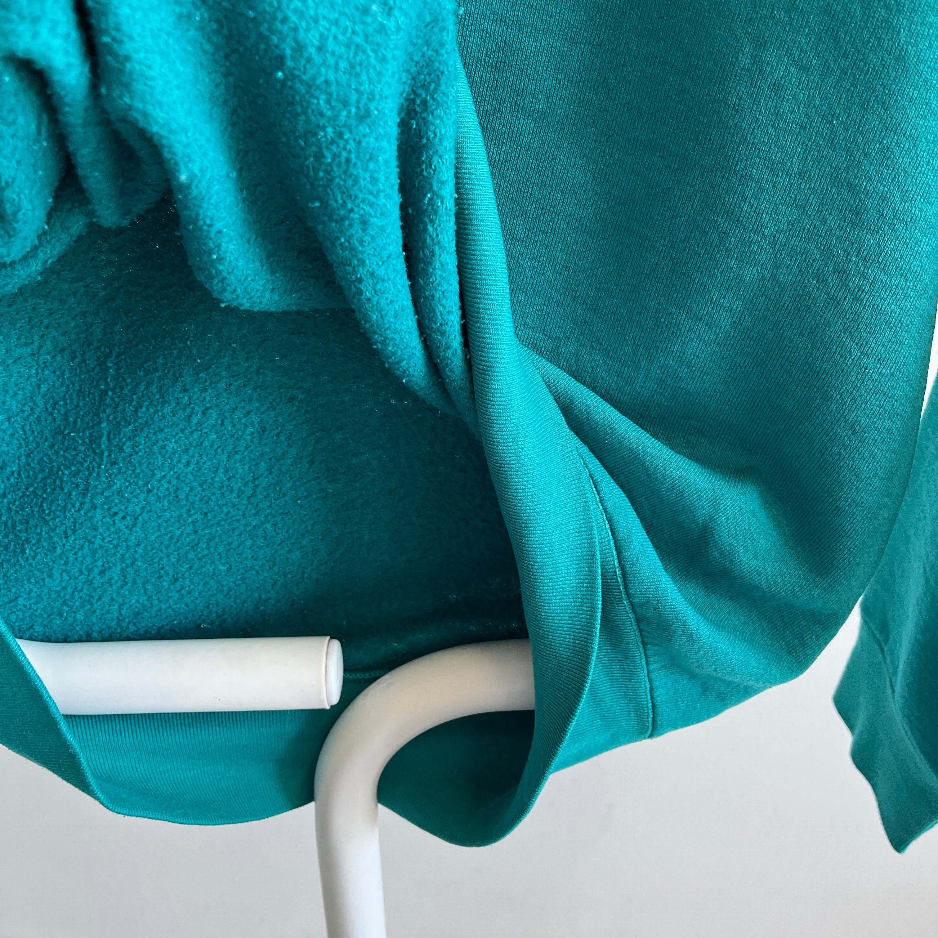 1990s Blank Teal BVD Worn Out Sweatshirt