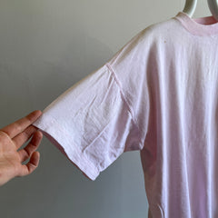1990/00s Faded Washed Pale Pink Boxy Cotton Pocket T-Shirt