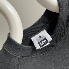 Années 1980 Lee Brand Blank Black Warm Up - Poignets ajustés