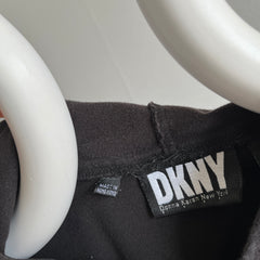 1990s DKNY 3/4 Long Sleeve Hoodie T-Shirt