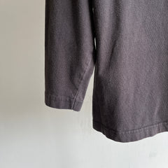 1990s DKNY 3/4 Long Sleeve Hoodie T-Shirt