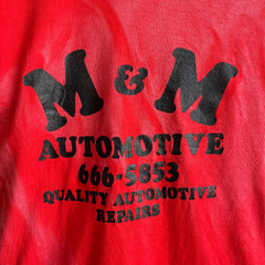 1980s M&M Automotive Sun Stained T-Shirt