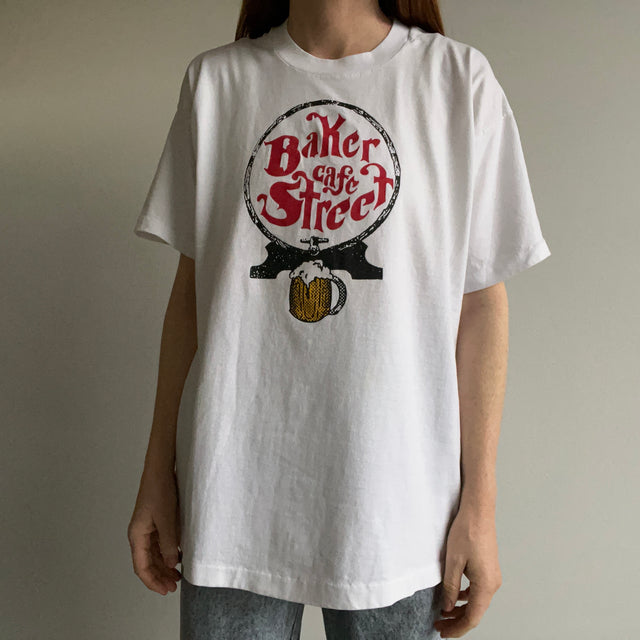 T-shirt Baker Street Cafe des années 1980