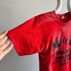 1980s M&M Automotive Sun Stained T-Shirt