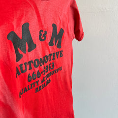 T-shirt teinté par le soleil M&M Automotive des années 1980