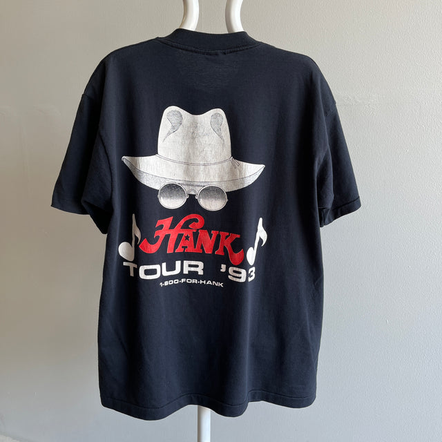 1993 Hank Williams Jr. T-shirt avant et arrière - 100 % reversé à MaeDae Rescue