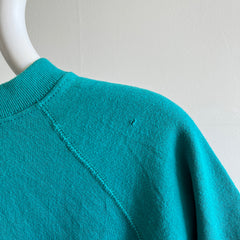 1980s Teal Warm Up by Tultex