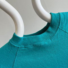 1980s Teal Warm Up by Tultex