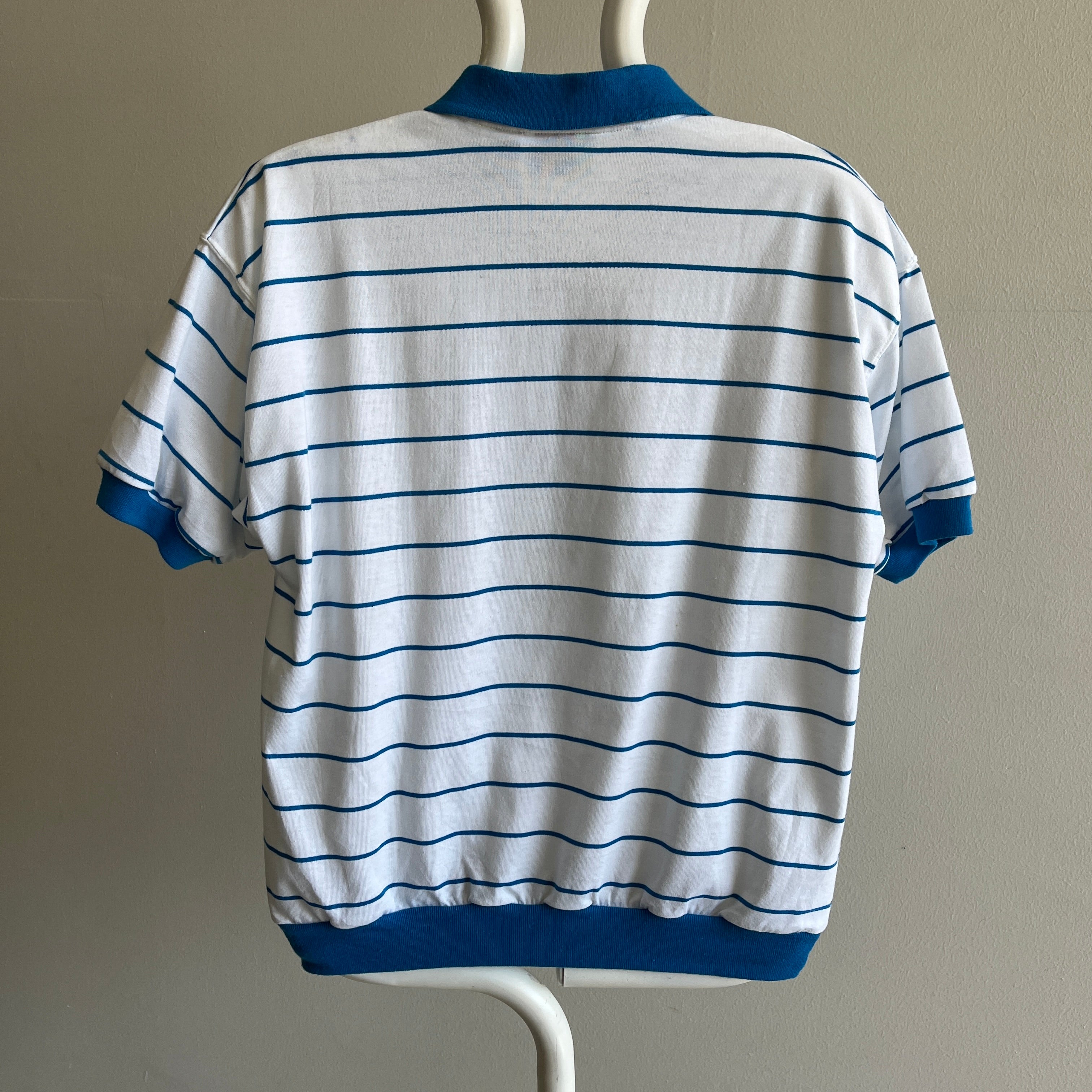 1980s Striped Polo - Warm Up Style