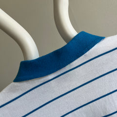 1980s Striped Polo - Warm Up Style