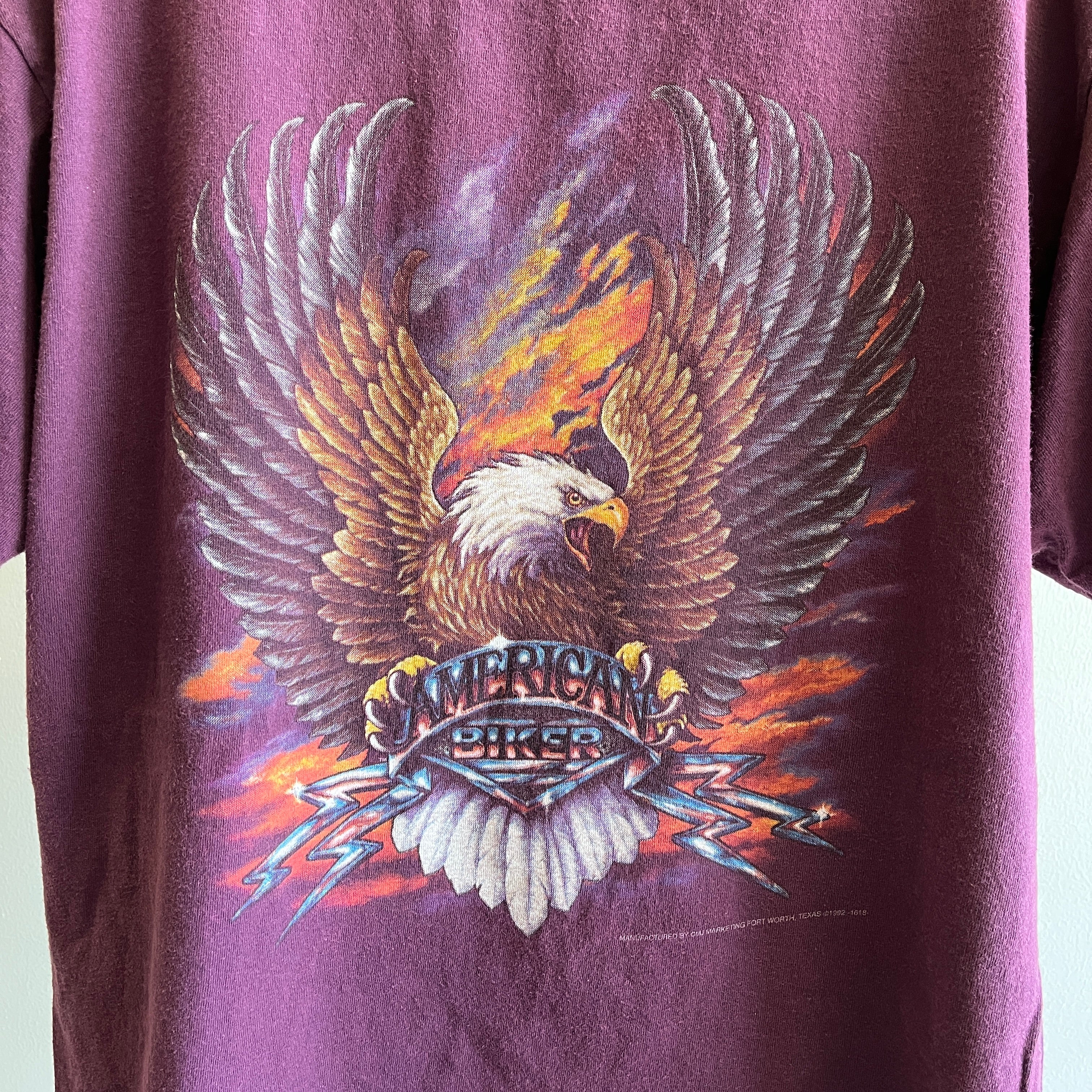 1992 3D Emblem Epic Harley Front and Back Collectible T-Shirt