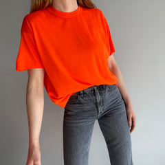 1980s Super Soft Neon Orange T-Shirt