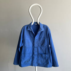 1980s Faded French Chore Coat - Cotton Blend