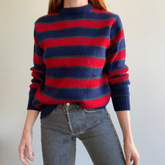 1990s Striped Crew Neck Sweater