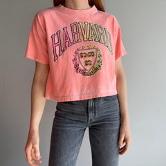 1980s Hawaii Faded Neon Crop Top