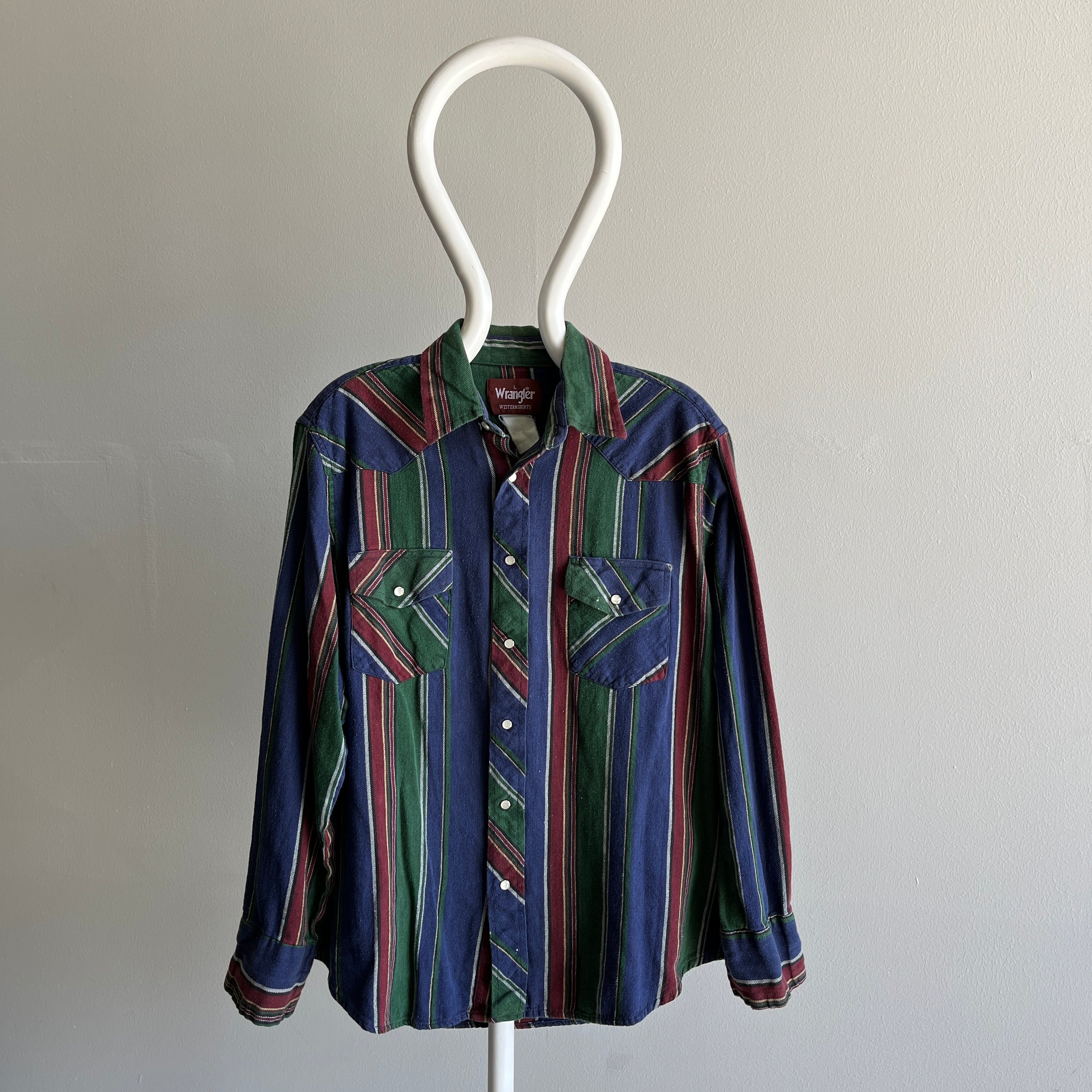 Chemise de cow-boy western Wrangler des années 1990