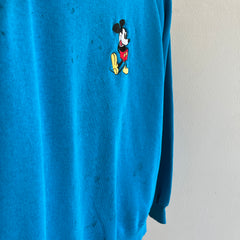 Sweat-shirt Mickey incroyablement taché des années 1980