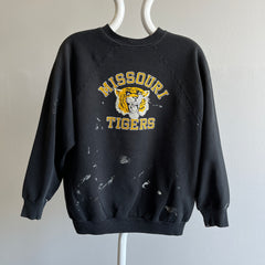 RÉSERVÉ POUR MUZZ 1970/80s Missouri Tigers Paint Stained Sweat par Sportswear - Collection personnelle