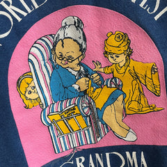 Sweat-shirt le plus grand grand-mère du monde des années 1980 - le graphique !