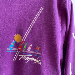 1989 Long Sleeve Cotton Tropix Wind Surfing T-Shirt