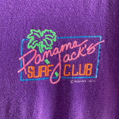 T-shirt en coton à revers Panama Jack des années 1980/90