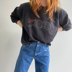 1980s Super Slouchy Oversized Chicago Sweatshirt