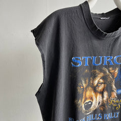 2003 Sturgis Cut Sleeve Oversized Front and Back T-Shirt