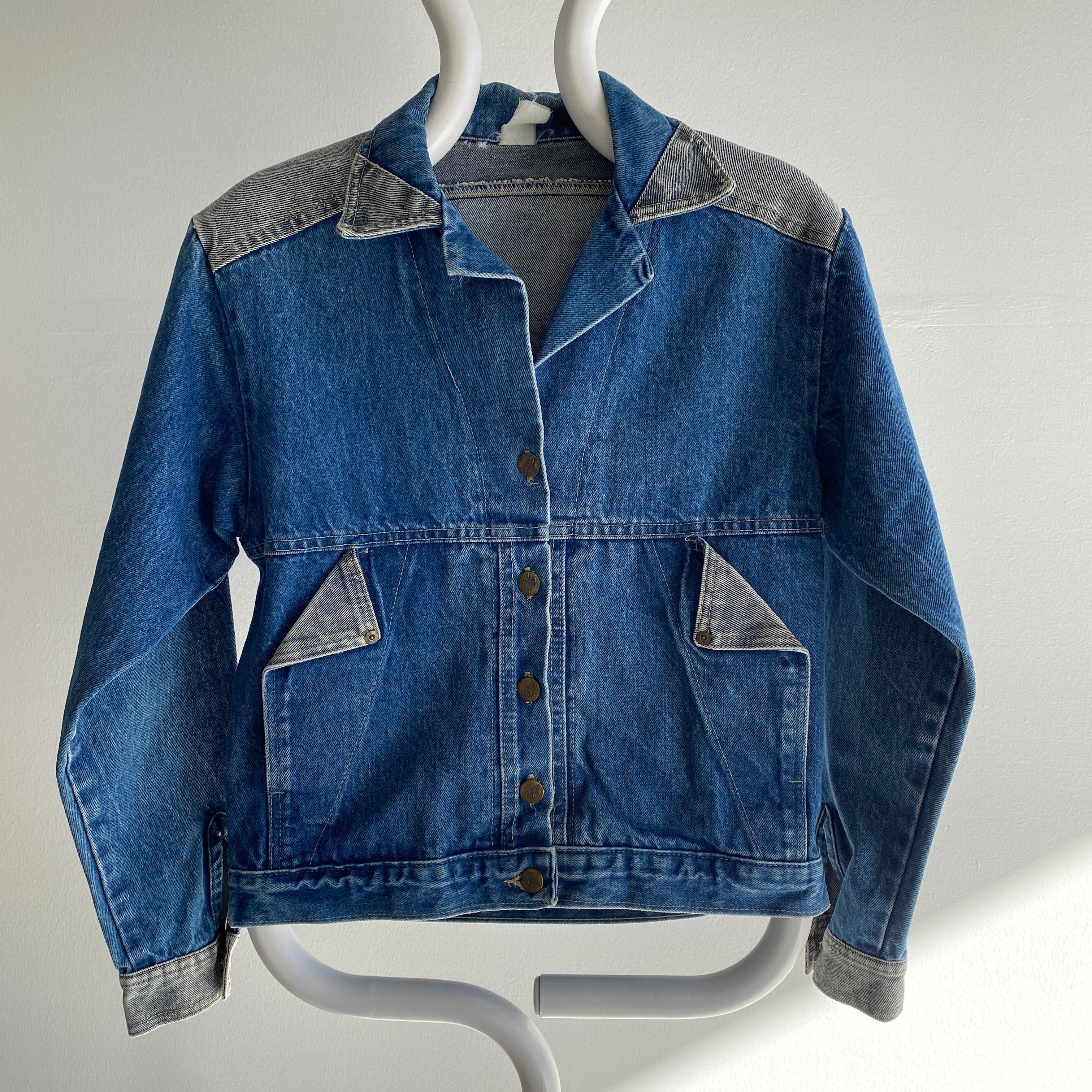 PSWL Two Tone Denim Jacket - blue | Garmentory