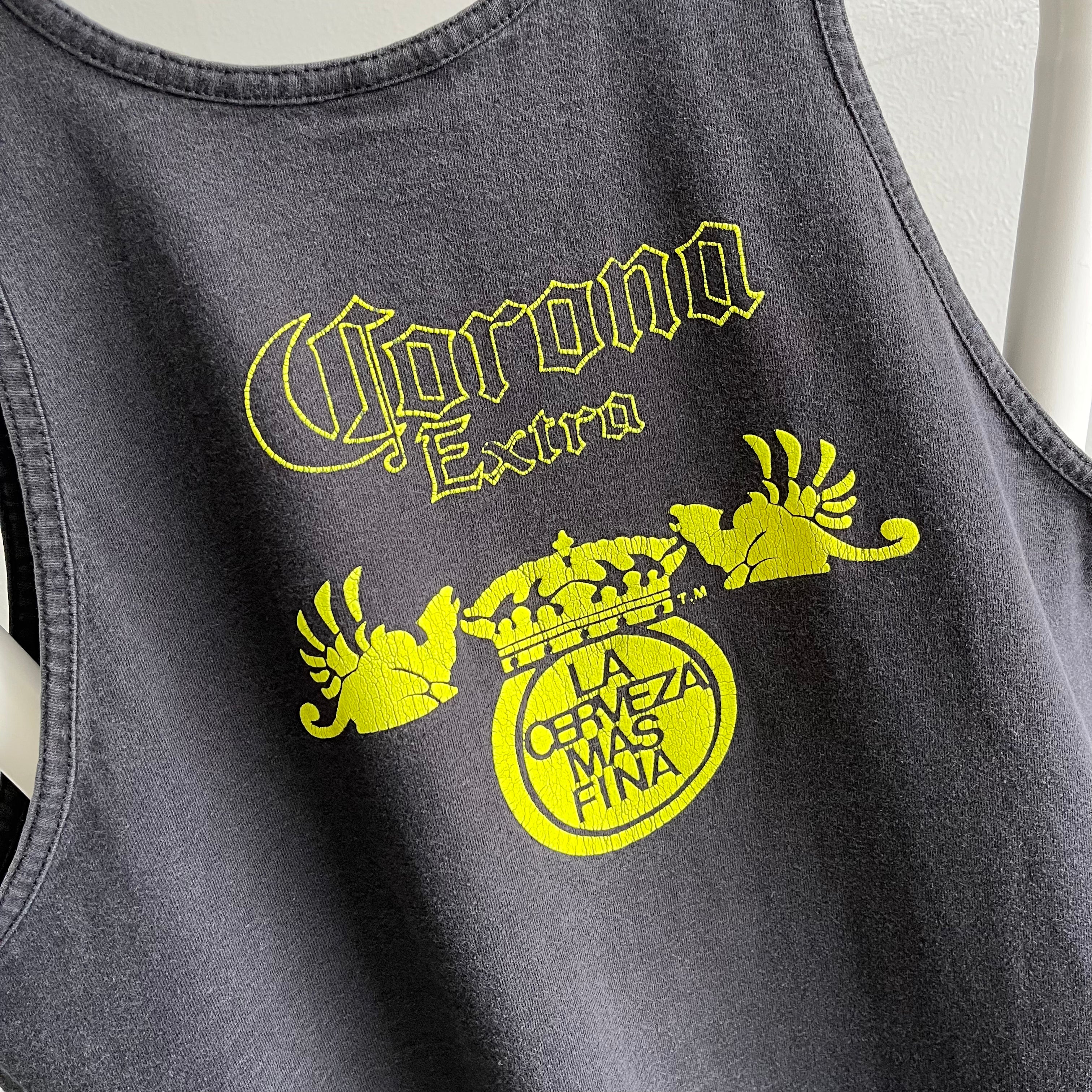 1980s Corona Beer Front and Back Cotton Tank Top