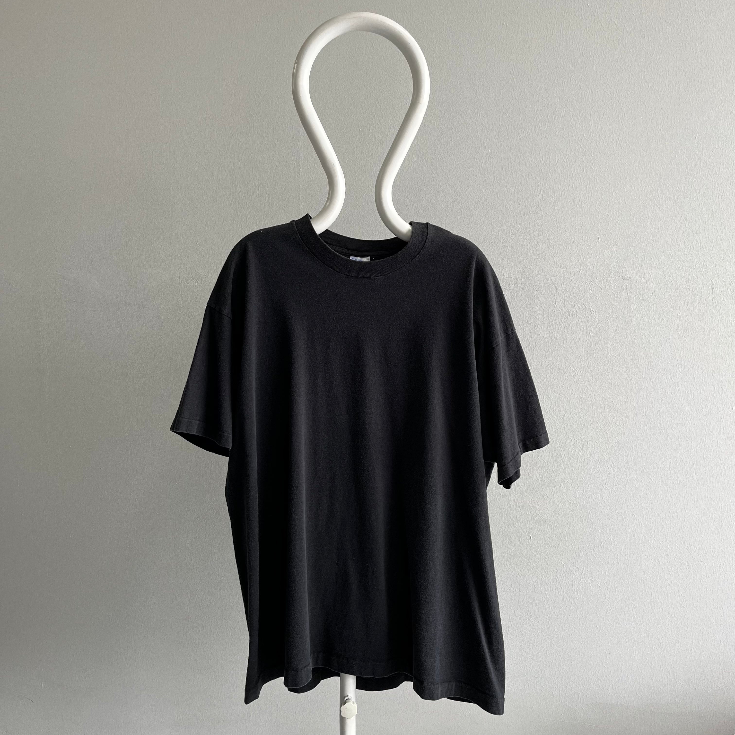 1990s XXXL Blank Black T-Shirt by BVD