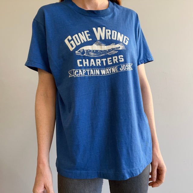 1980s Gone Wrong Charters - Captain Wayne Joss - T-Shirt