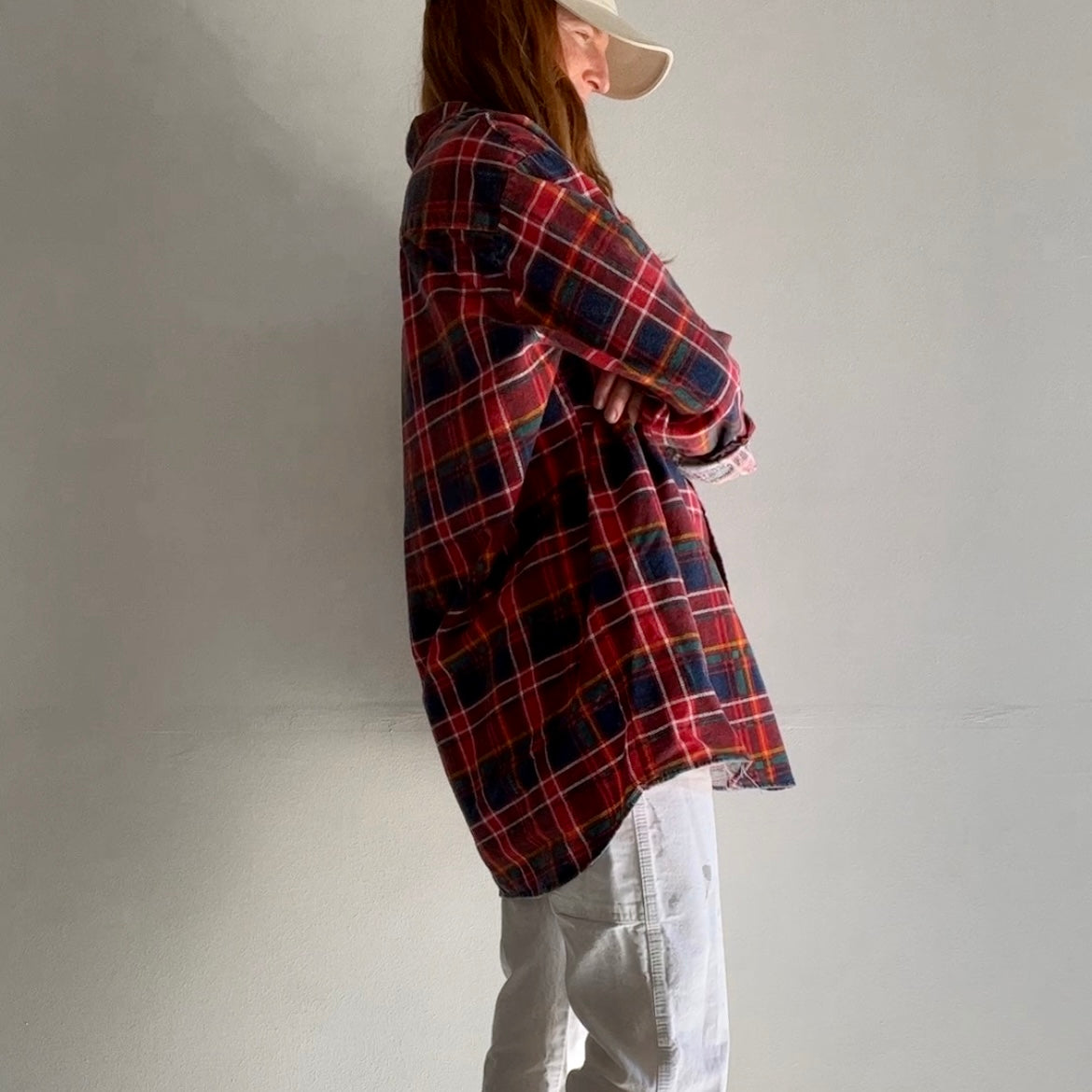 1990s Lightweight Single Sided Cotton Flannel - Oversized