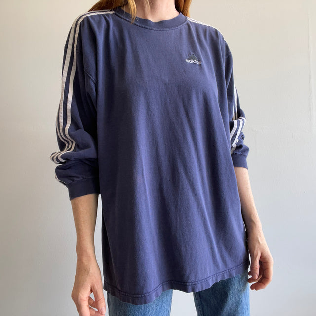 GG - 1990s Nicely Beat Up Adidas Long Sleeve T-Shirt