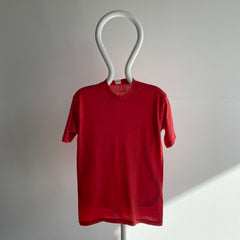 1970s Killer Red Blank Healthknit T-Shirt