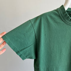 1990s Faded Hunter Green Pocket T-Shirt by Hanes