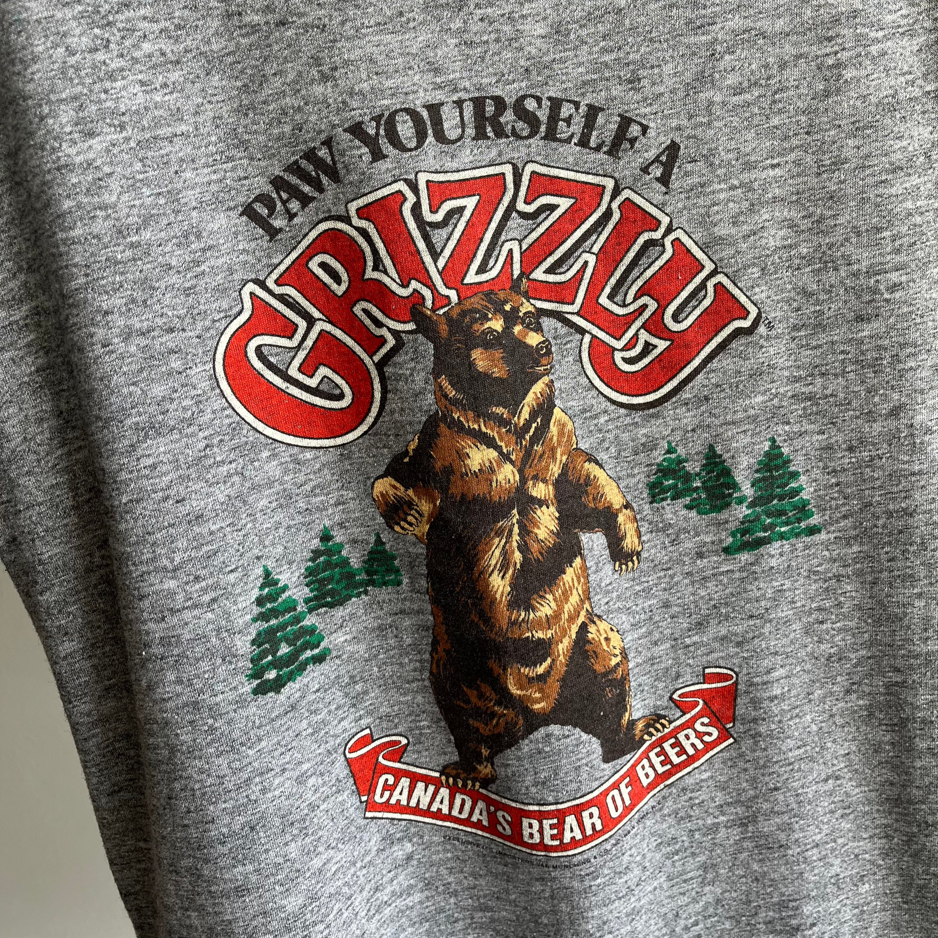 Paw Yourself A Grizzly des années 1980 - La bière canadienne des bières