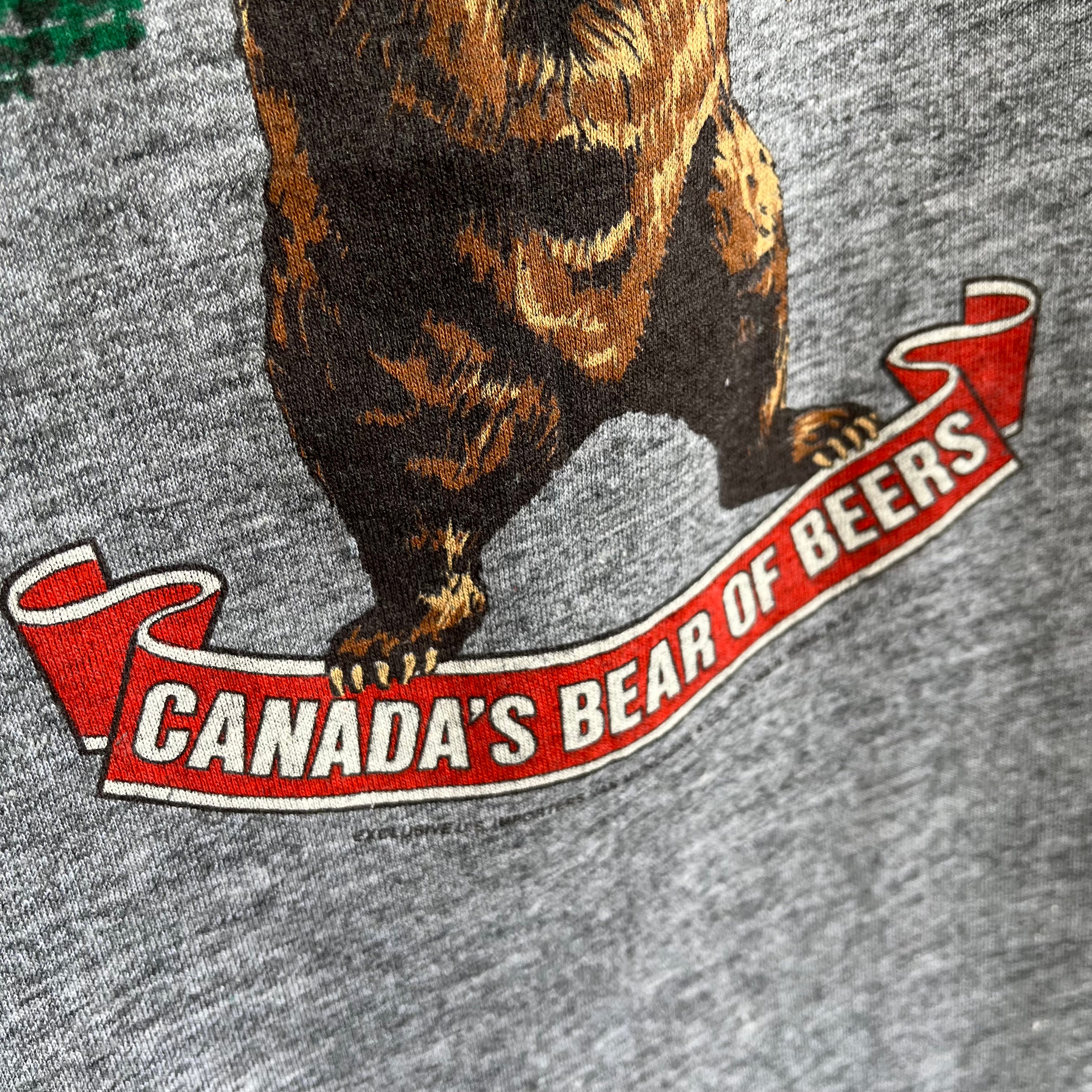 1980s Paw Yourself A Grizzly - Canada's Beer of Beers