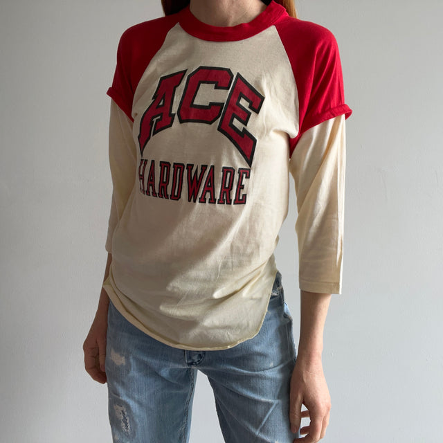 1970/80s Ace Hardware 3/4 Sleeve Baseball T-Shirt