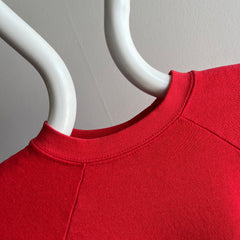 1980s Nicely Faded Blank Red Raglan