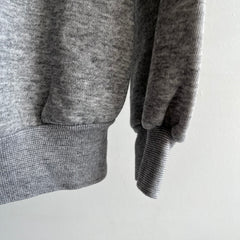 1980s Blank Gray Sweatshirt by Ultra Fleece