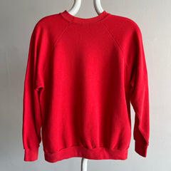 1980s Nicely Faded Blank Red Raglan