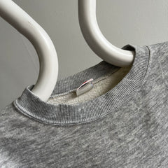 1980s Gray and Jade Color Block Sweatshirt