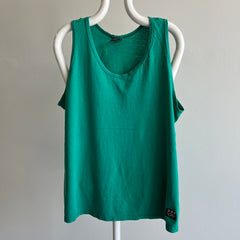 1990s Official Olympics Apparel Lightly Tattered Green/Teal Cotton Tank Top